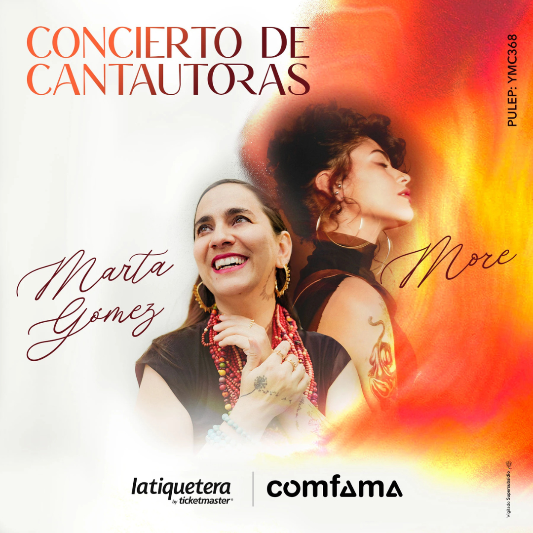 Concierto Cantautoras en Medellín - Teatro del Claustro Comfama