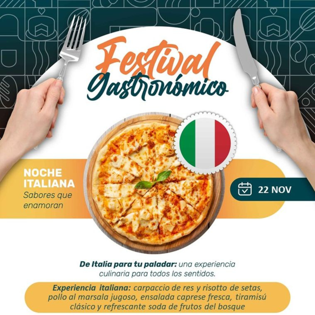Festival Gastronómico: Noche Italiana